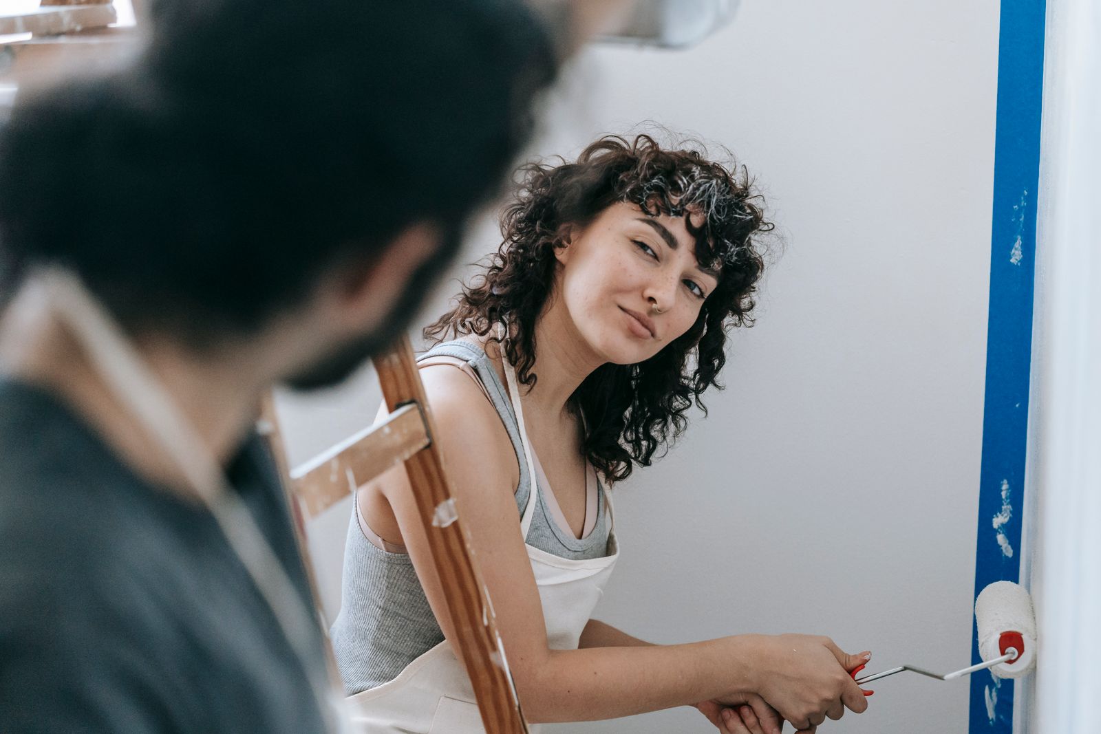 A designer and client reviewing concepts together